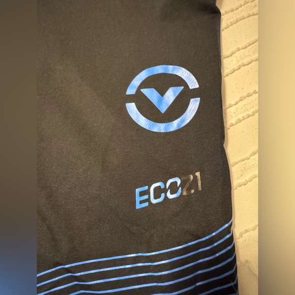 Virus Leggings | Size Large | Black Cobalt Blue - Picture 4 of 5